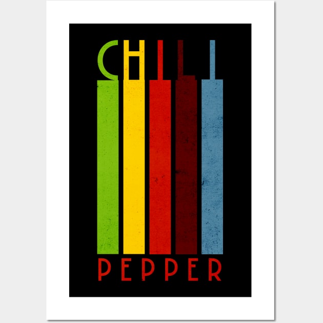 Chili pepper, Chili, chili lover design, hot chili, for summer party and at the grill, perfect gift for chili lover Wall Art by OurCCDesign